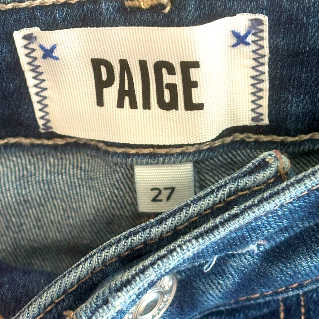 Paige Collette Crop Flare Jeans With Raw Hem